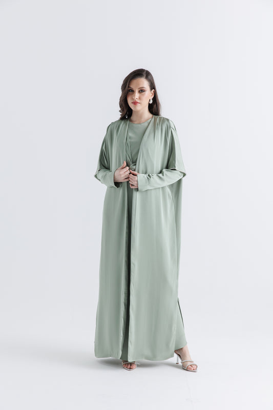 كارديغان مفتوح طويل بقصة انسيابية