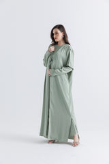 كارديغان مفتوح طويل بقصة انسيابية