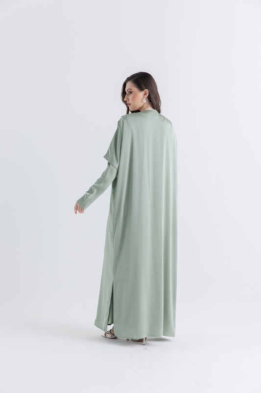 كارديغان مفتوح طويل بقصة انسيابية