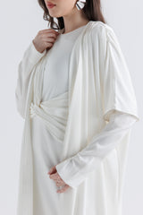 كارديغان مفتوح طويل بقصة انسيابية