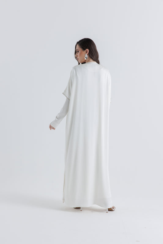 كارديغان مفتوح طويل بقصة انسيابية