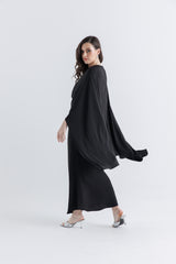 Embellished Cape Kaftan Dress