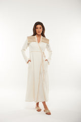 Embroidered Shoulder Wrap Kaftan