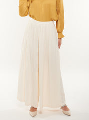 Pleated Wide-Leg Palazzo Pants