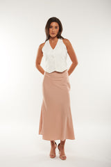 Tailored Sleeveless Button-Up Vest