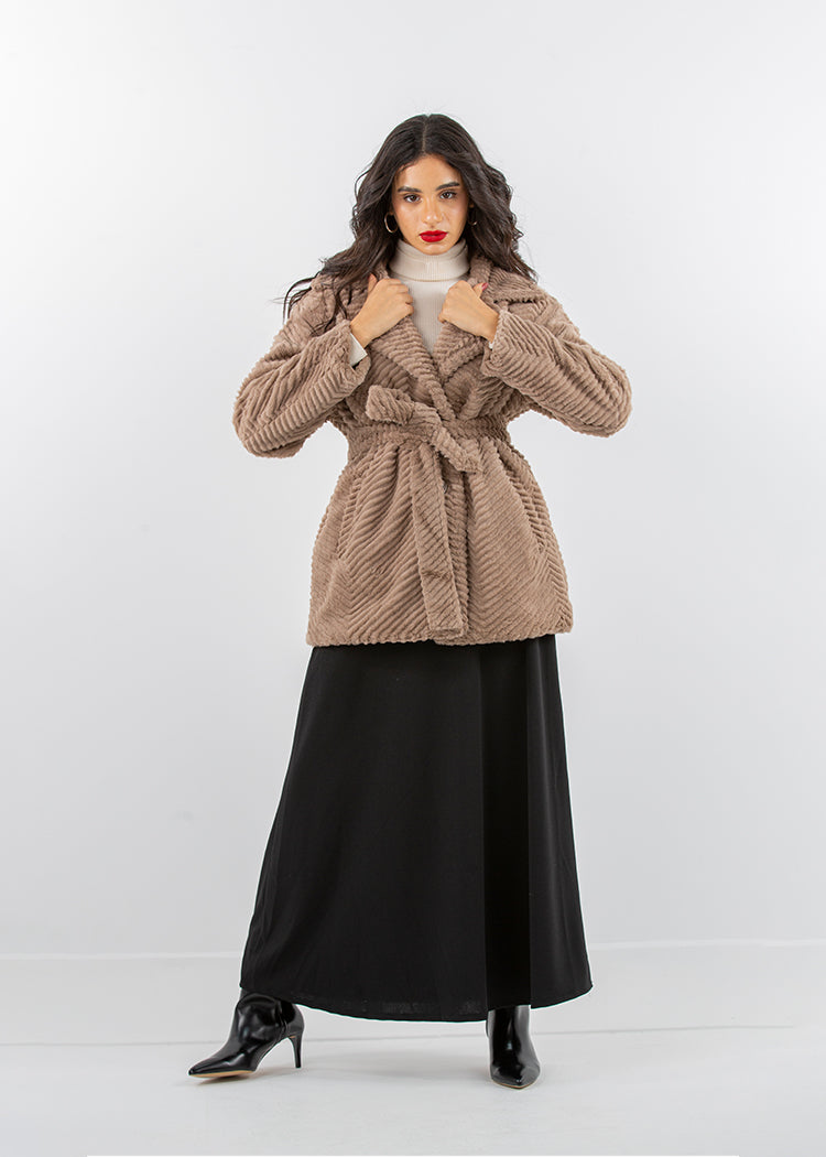 2322001-Faux Fur Jacket - Montania Shop