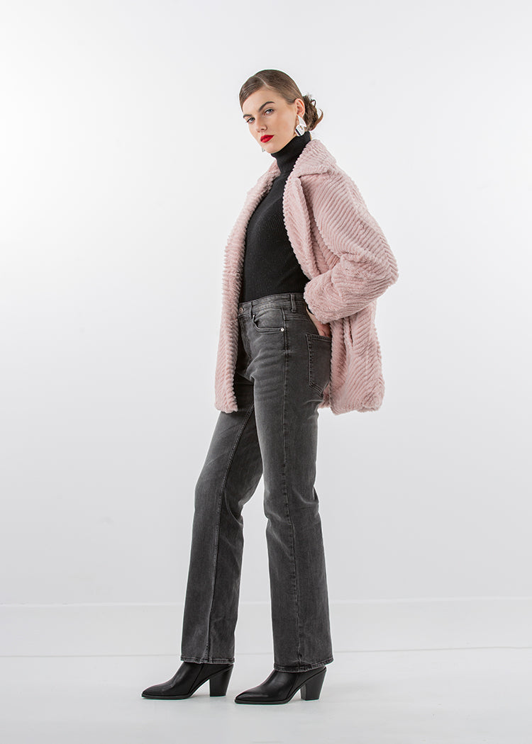 2322001-Faux Fur Jacket - Montania Shop