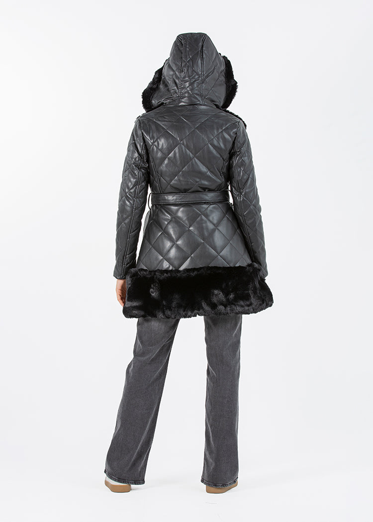 2322003-Faux Fur Jacket - Montania Shop