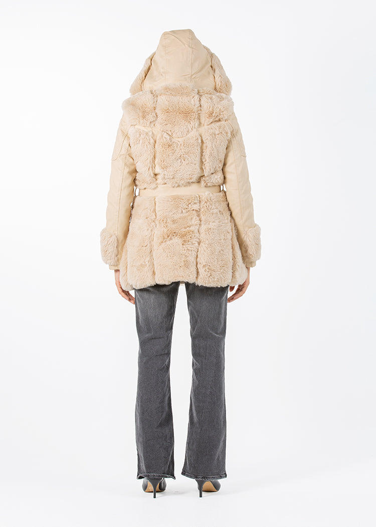 2322004-Faux Fur Jacket - Montania Shop