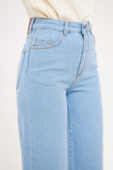 Straight Leg Solid Classic Denim Trouser
