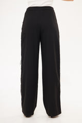 بنطلون رسمي سادة بقصة مستقيمة