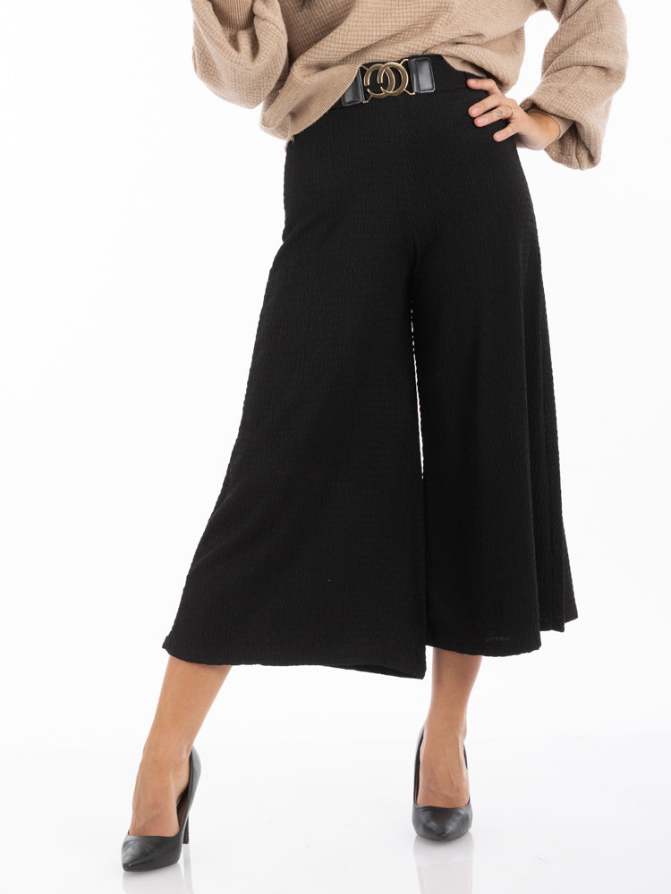 2204156- High Waist Wide Leg Pants - Montania Shop