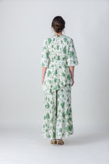 2205073- Floral Wrap Blouse - Montania Shop