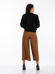 2204156- High Waist Wide Leg Pants - Montania Shop