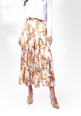 2204046- Elastic Waist Wide Leg Pants - Montania Shop