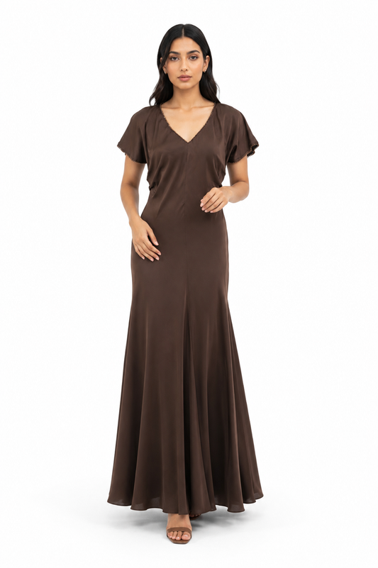 Luna Satin Maxi Dress