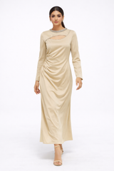 The Amara Embellished Cut-Out Evening Dress