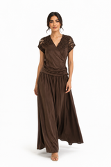 Aurélia Embellished Satin Maxi Dress