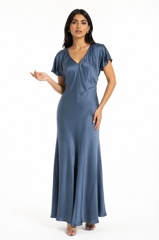 Luna Satin Maxi Dress
