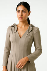 The Aurelia Sculpted Midi Dress