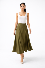 The Elara Flow Midi Skirt