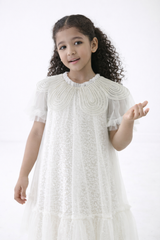 Girls Elegant Sequin Tulle Dress