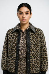 The Valeria Leopard Statement Jacket