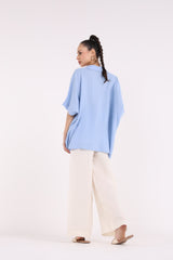 Shine Embellishment Buttoned Solid Shirt