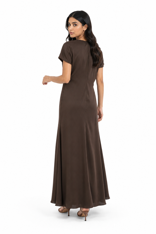 Luna Satin Maxi Dress