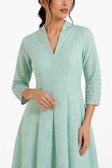Celeste Embellished Lace Midi Dress