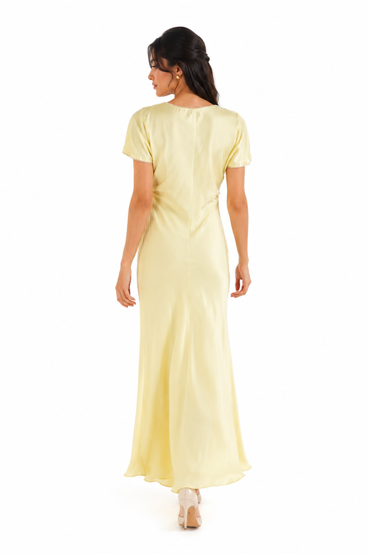 Luna Satin Maxi Dress