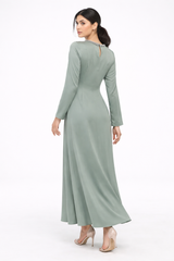 The Amara Embellished Cut-Out Evening Dress