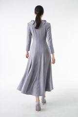 The Aurelia Sculpted Midi Dress