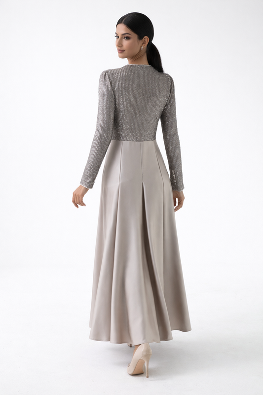The Celestia Embellished Evening Dress