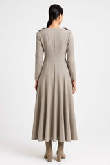 The Aurelia Sculpted Midi Dress