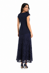 Celeste Lace Hem Maxi Dress
