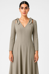 The Aurelia Sculpted Midi Dress