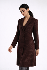Tailored Longline Jacket with Subtle Sparkle Finish