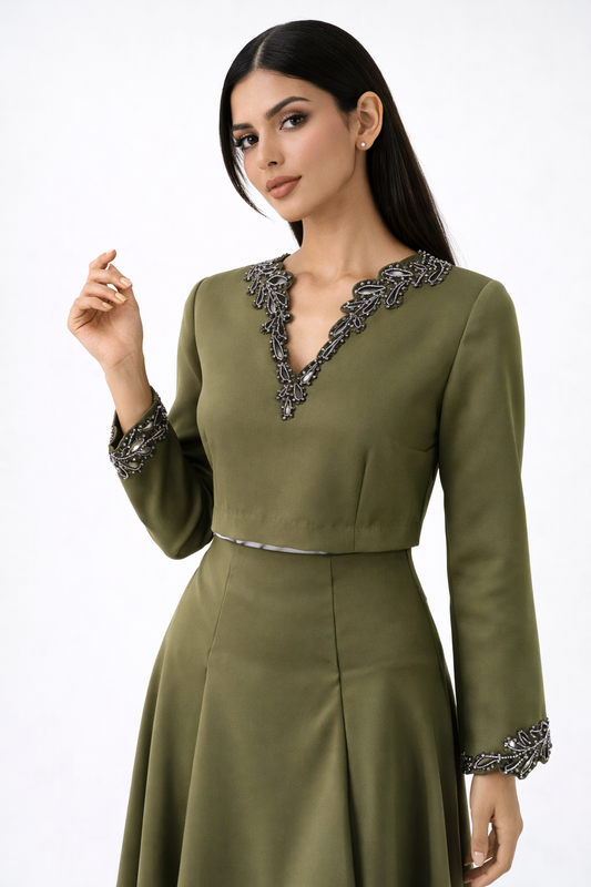 The Amara Embellished Crop Top