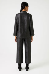 Metallic Finish Relaxed Shirt