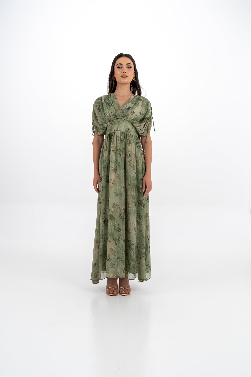 Soft Drape Floral Maxi Dress