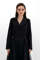 Elegant Tailored Long Blazer Dress