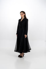 Elegant Tailored Long Blazer Dress