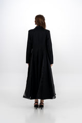 Elegant Tailored Long Blazer Dress