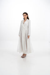 Elegant Tailored Long Blazer Dress