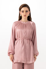 Flowy Embellished Neck Blouse