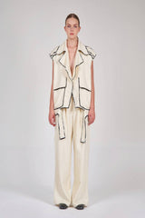 Drawstring Waist Baggy Solid Trouser